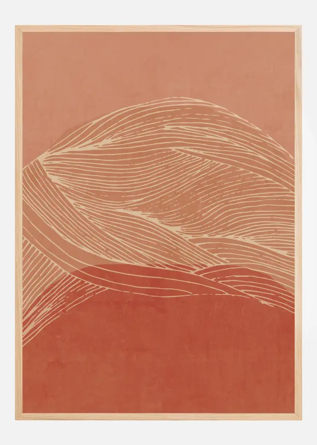 Abstract From the road Poster