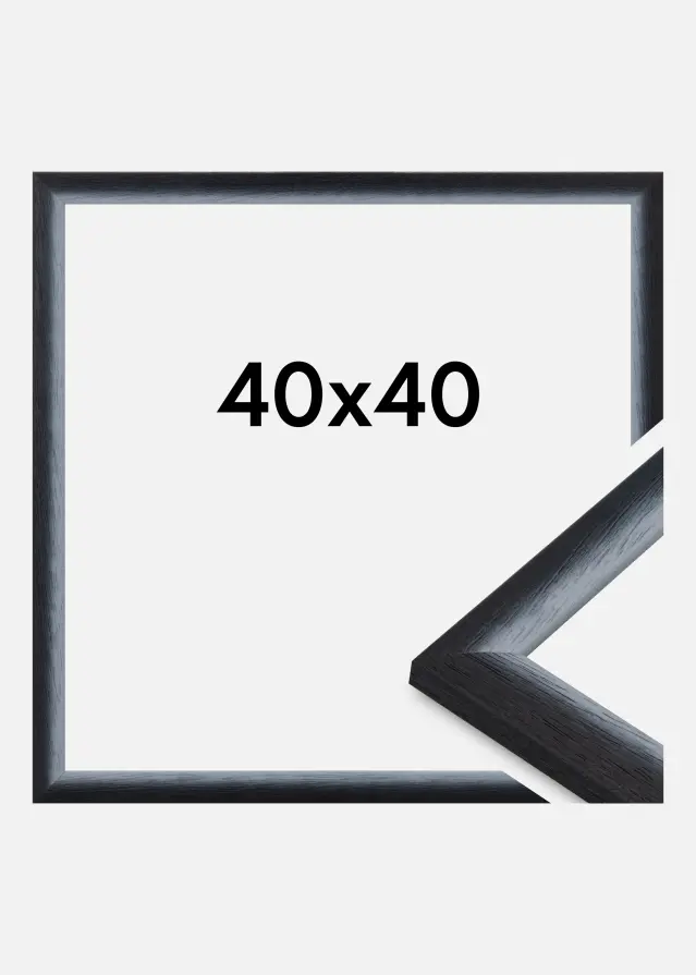 Cornice Cornwall Vetro acrilico Nero 40x40 cm