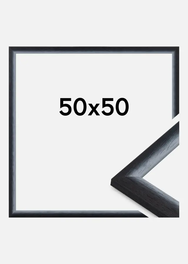 Cornice Cornwall Vetro acrilico Nero 50x50 cm