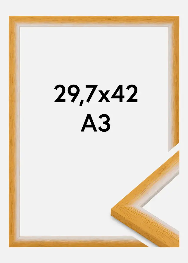 Cornice Cornwall Vetro acrilico Oro 29,7x42 cm (A3)