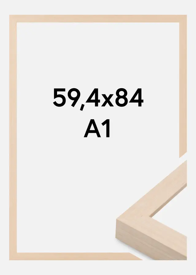 Cornice Cotswold Vetro acrilico Avorio 59,4x84,1 cm (A1)
