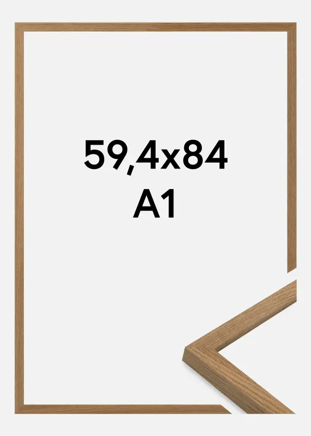 Cornice Salisbury Vetro acrilico Quercia 59,4x84,1 cm (A1)