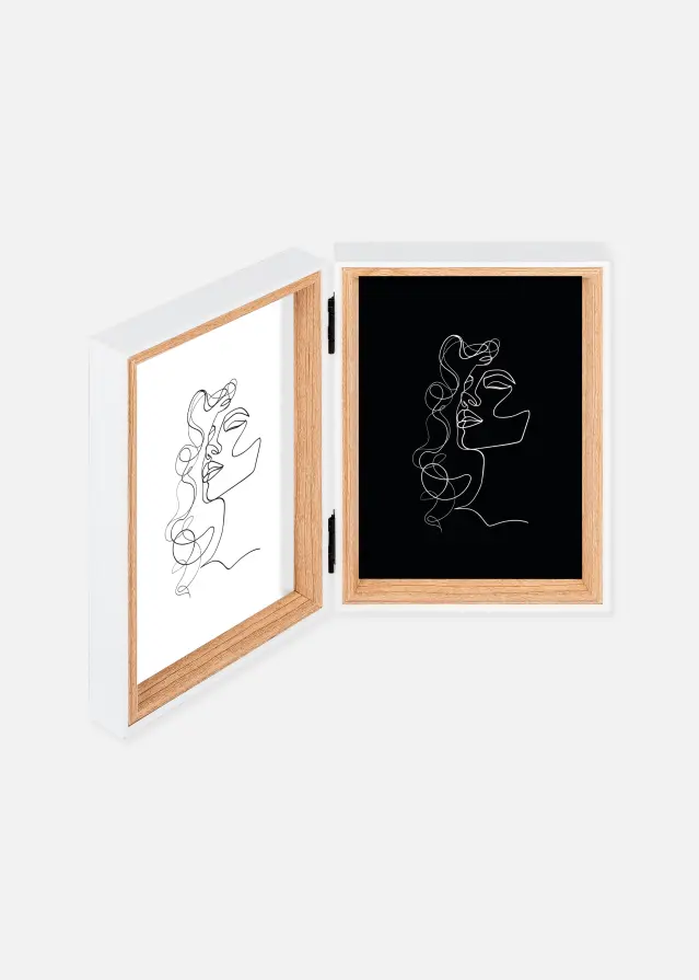 Silhouette Cornice pieghevole Quercia 13x18 cm - 2 immagini