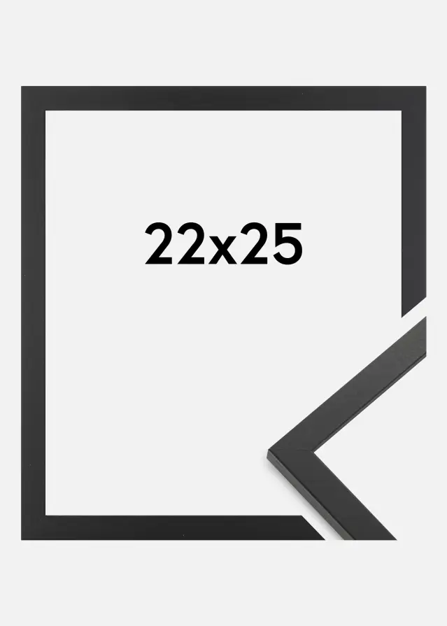 Cornice Trendy Vetro acrilico Nero 22x25 cm
