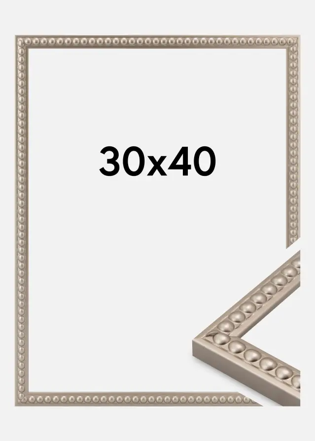 Cornice Perla Vetro acrilico Champagne 30x40 cm