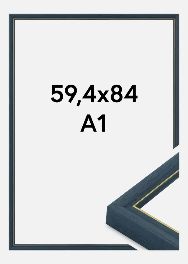 Cornice Canterbury Vetro acrilico Blu 59,4x84,1 cm (A1)