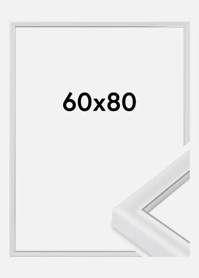 Cornice Canterbury Vetro acrilico Bianco 60x80 cm