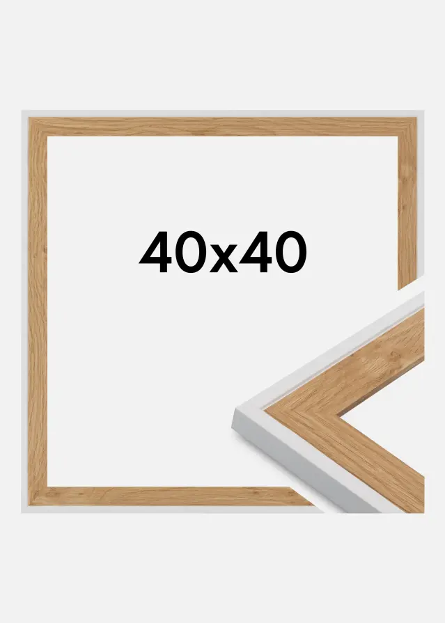 Cornice Clearline Vetro acrilico Bianco 40x40 cm