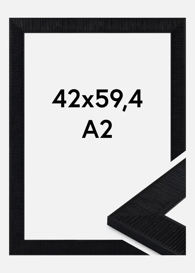 Cornice Lund Vetro acrilico Nero 42x59,4 cm (A2)