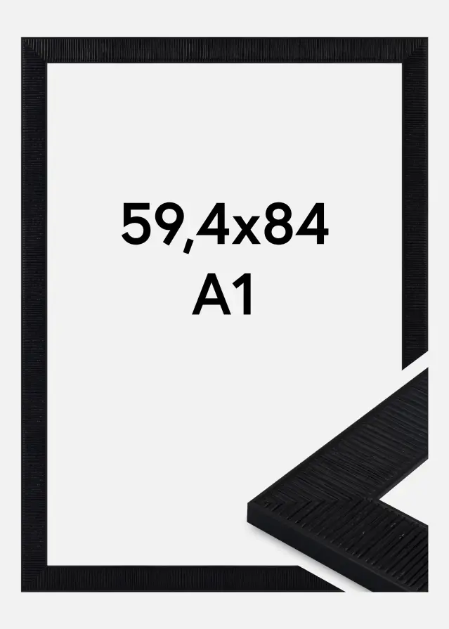Cornice Lund Vetro acrilico Nero 59,4x84 cm (A1)