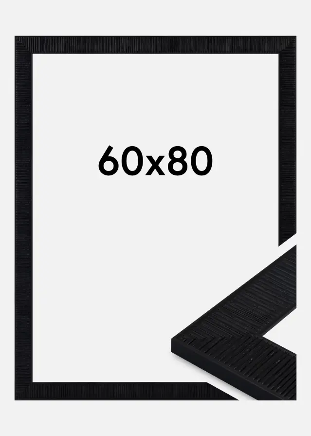 Cornice Lund Vetro acrilico Nero 60x80 cm