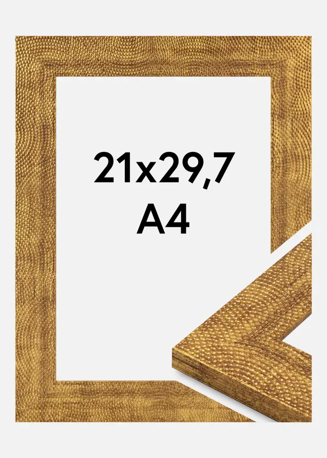 Cornice Linea Vetro acrilico Gold 21x29.7 cm (A4)