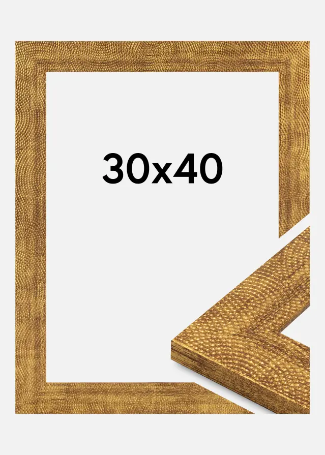 Cornice Linea Vetro acrilico Oro 30x40 cm