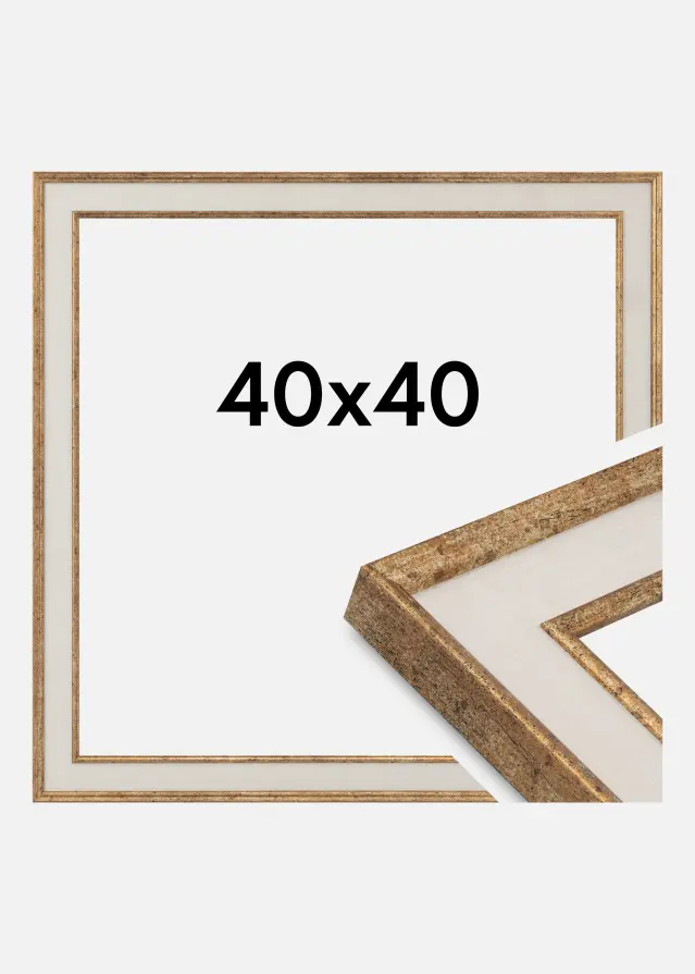 Cornice Dolly Vetro acrilico Oro 40x40 cm