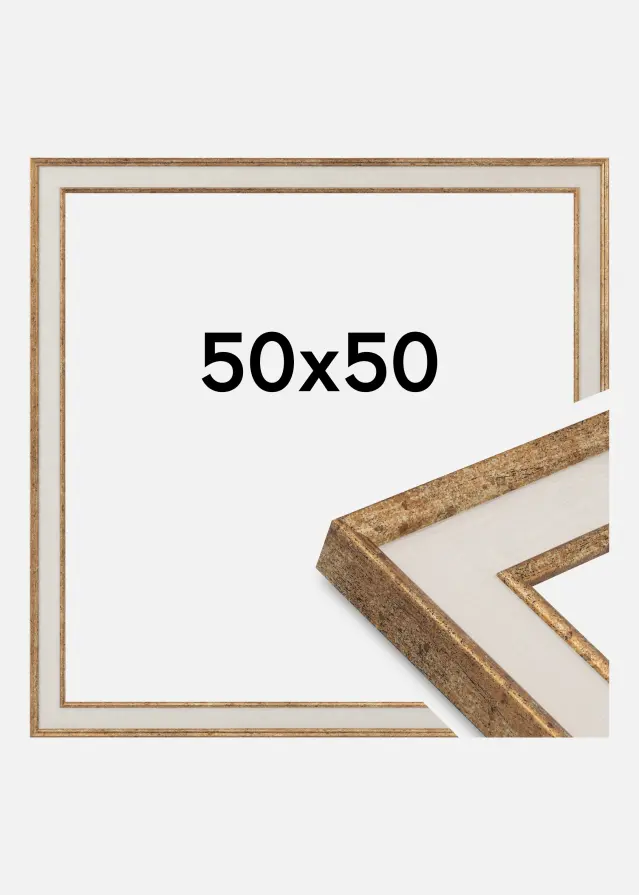 Cornice Dolly Vetro acrilico Oro 50x50 cm