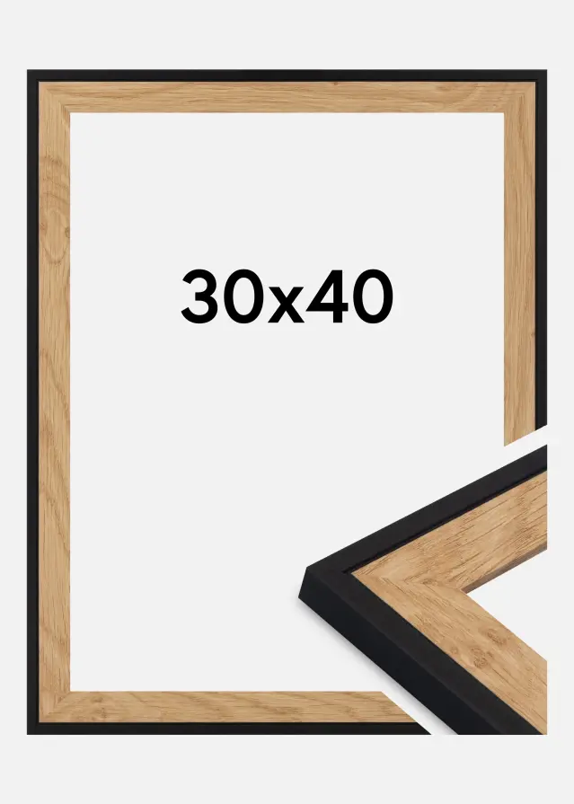 Cornice Iris Vetro acrilico Nero 30x40 cm