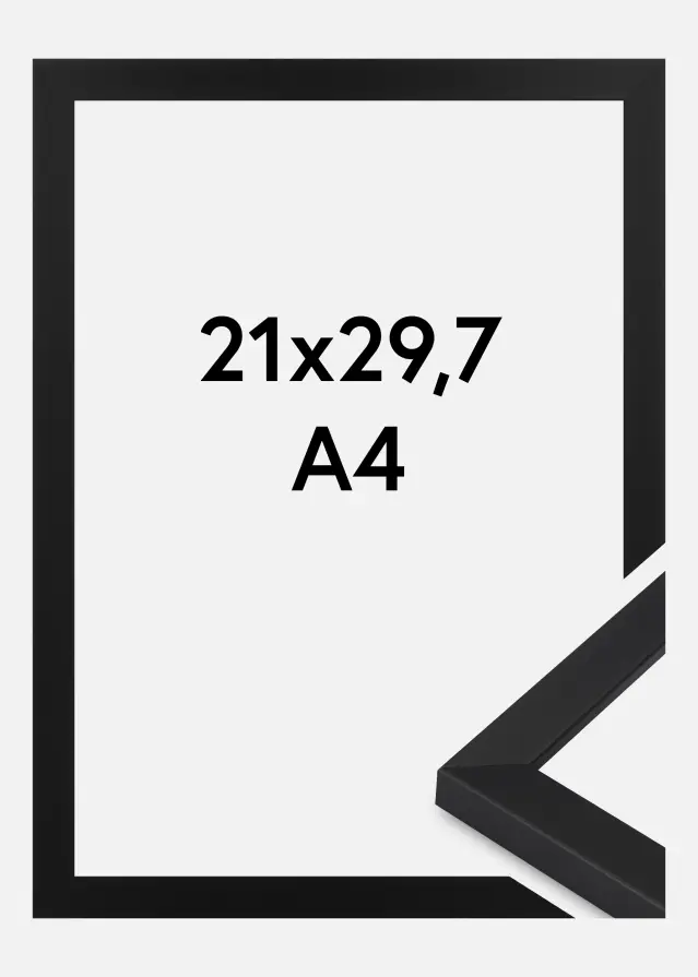 Cornice Oban Vetro acrilico Nero 21x29,7 cm (A4)