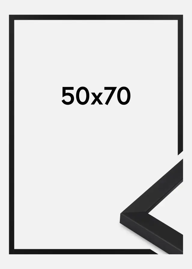 Cornice Oban Vetro acrilico Nero 50x70 cm