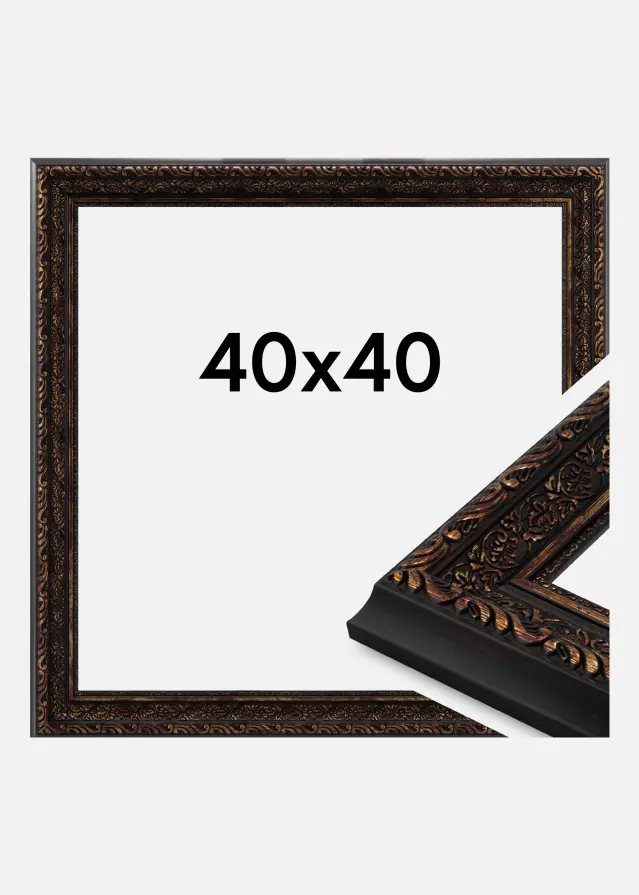 Cornice Imperial Vetro acrilico Oro 40x40 cm