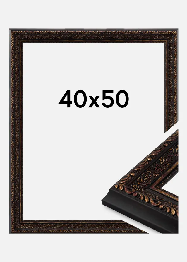 Cornice Imperial Vetro acrilico Oro 40x50 cm