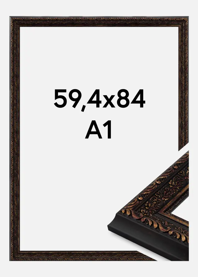 Cornice Imperial Vetro acrilico Oro 59,4x84 cm (A1)