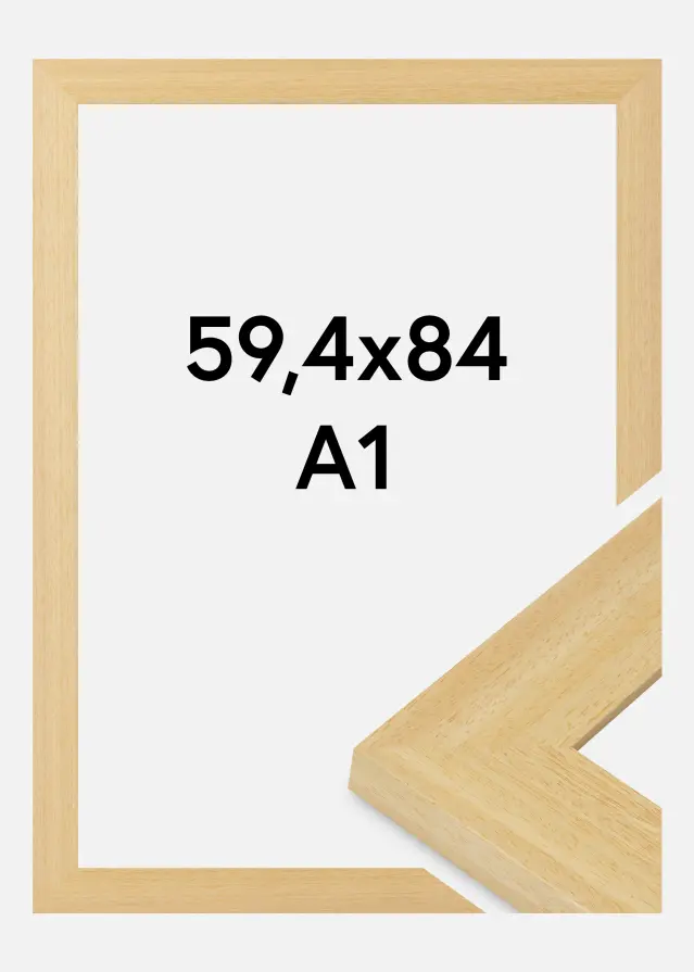 Cornice Pembrokeshire Vetro acrilico Quercia 59,4x84,1 cm (A1)