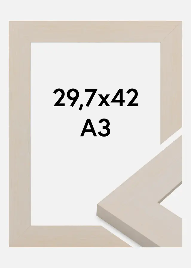 Cornice Pembrokeshire Vetro acrilico Bianco 29,7x42 cm (A3)