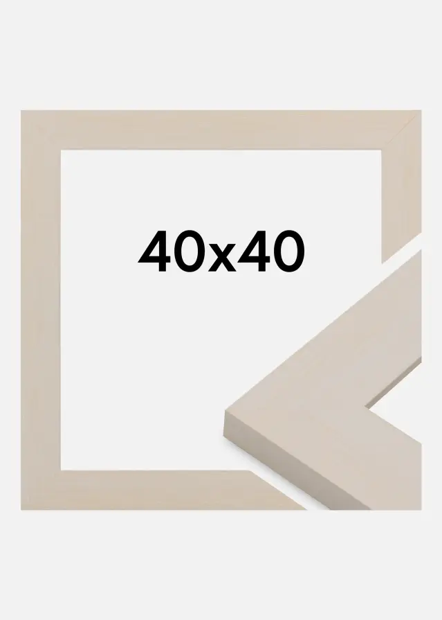 Cornice Pembrokeshire Vetro acrilico Bianco 40x40 cm