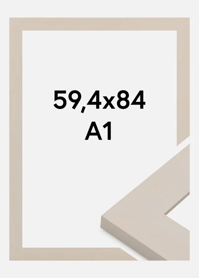 Cornice Pembrokeshire Vetro acrilico Bianco 59,4x84,1 cm (A1)