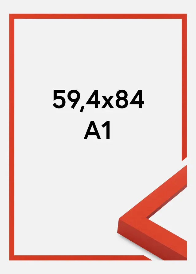 Cornice Selection Vetro acrilico Red 59.4x84 cm (A1)