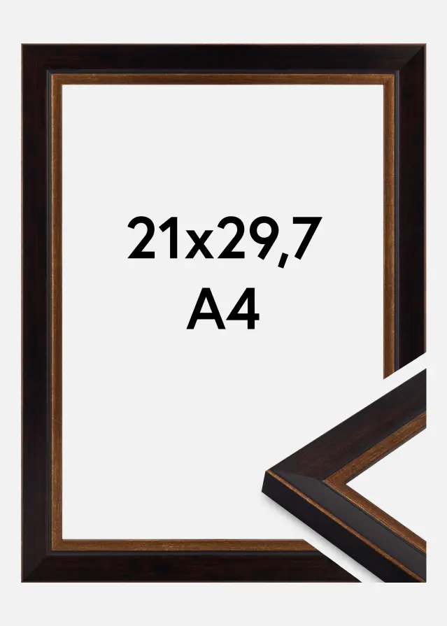 Cornice Artur Vetro acrilico Nero 21x29,7 cm (A4)