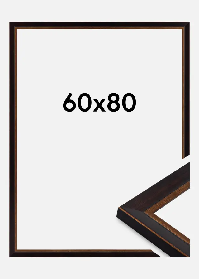 Cornice Artur Vetro acrilico Nero 60x80 cm