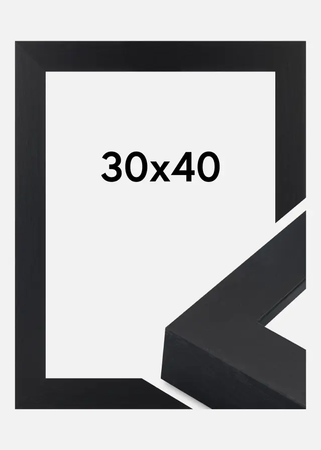 Cornice Wells Vetro acrilico Nero 30x40 cm