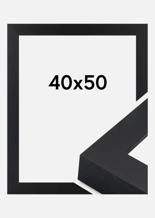 Cornice Wells Vetro acrilico Nero 40x50 cm