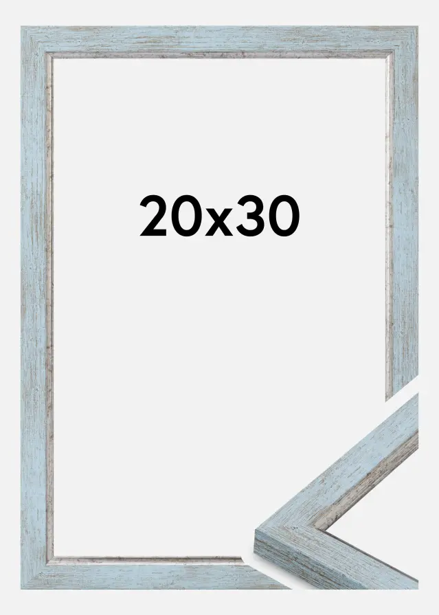 Cornice Whitby Vetro acrilico Blu 20x30 cm