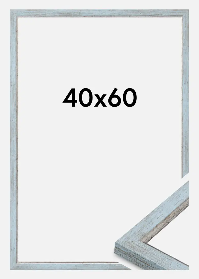 Cornice Whitby Vetro acrilico Blu 40x60 cm