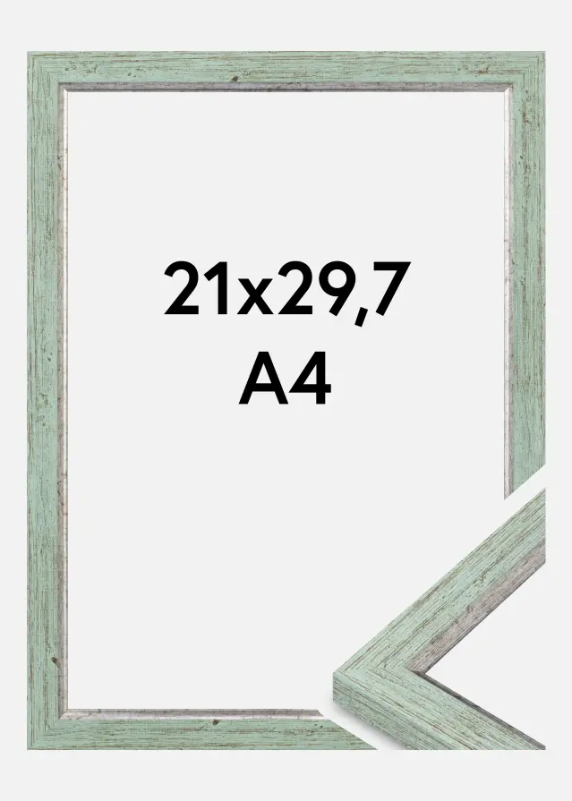 Cornice Whitby Vetro acrilico Verde 21x29,7 cm (A4)