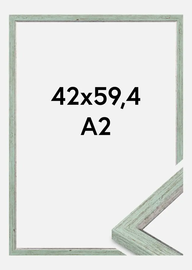 Cornice Whitby Vetro acrilico Verde 42x59,4 cm (A2)