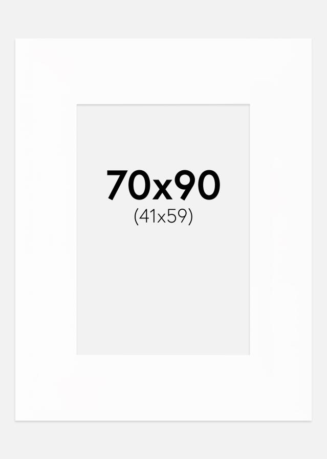 Passe-partout Canson Bianco (Bordo interno bianco) 70x90 cm (41x69)