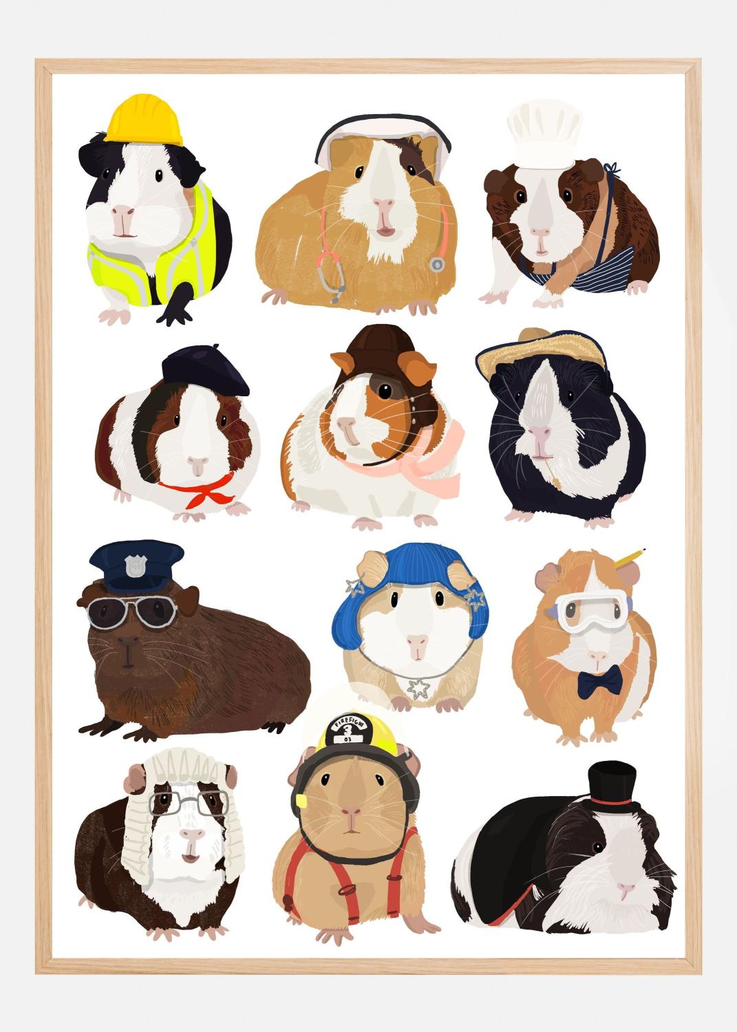 Product Image for Guinea Pig Working Hr Poster (60x90 cm)