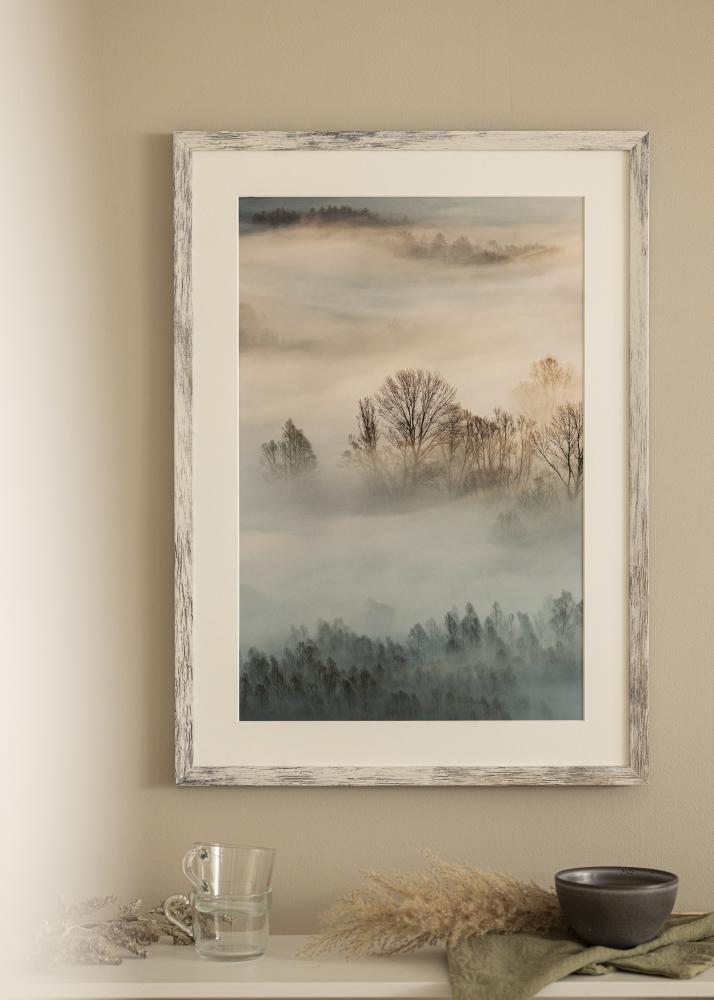 Cornice Fiorito Washed White Oak 30x40 cm