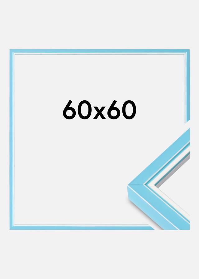 Cornice Diana Acrilico Azzurro 60x60 cm