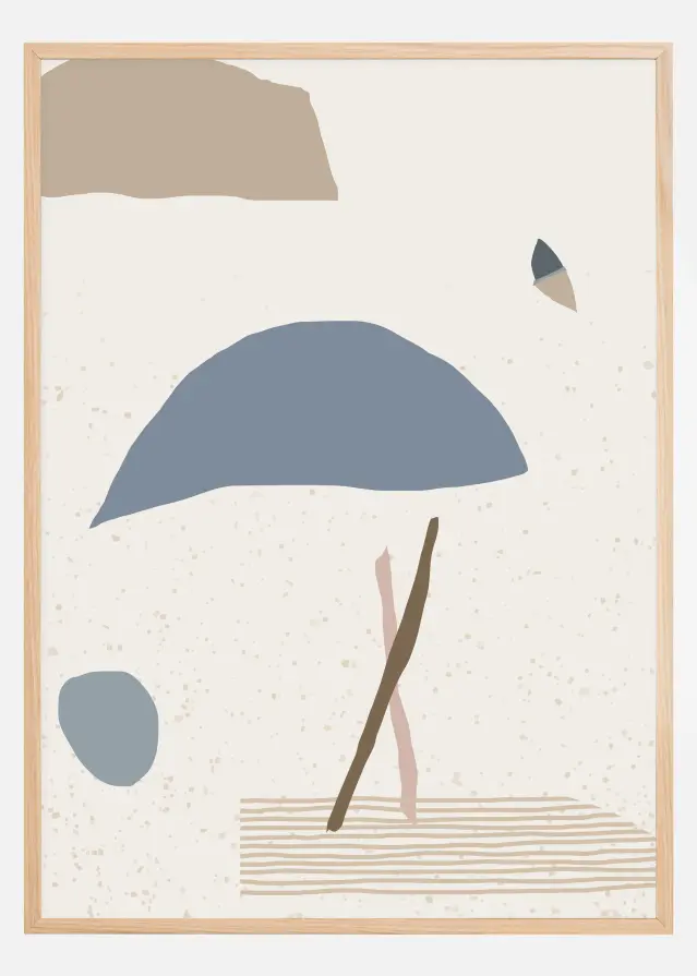 Abstract Art - Blue Poster