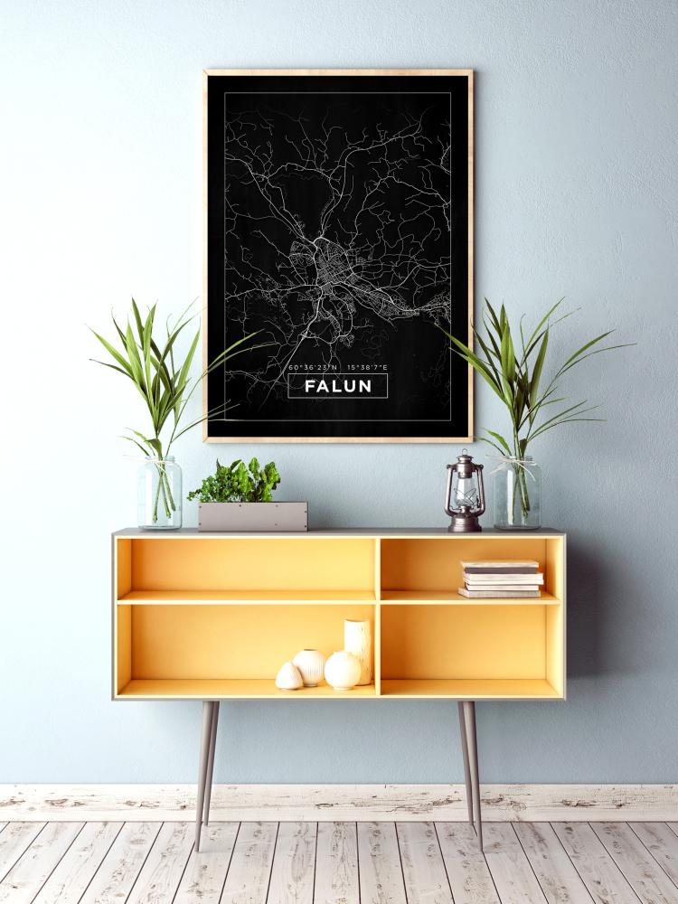 Mappa - Falun - Poster nero