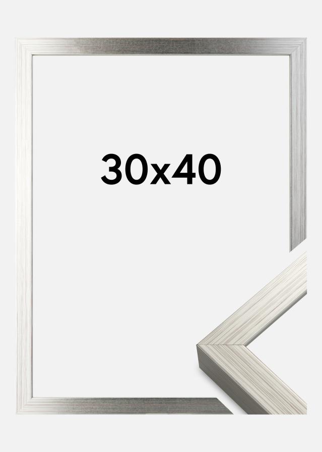 Cornice Falun Vetro acrilico Argento 30x40 cm