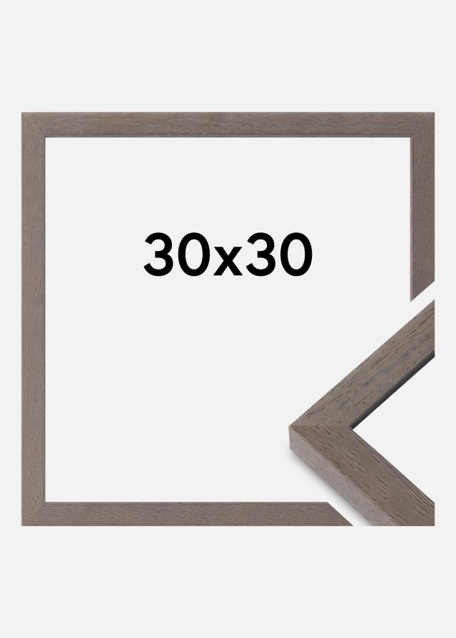 Cornice Hermes Vetro Acrilico Grigio 30x30 cm