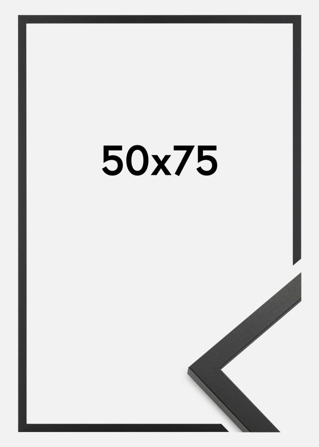 Cornice Trendy Vetro Acrilico Nero 50x75 cm