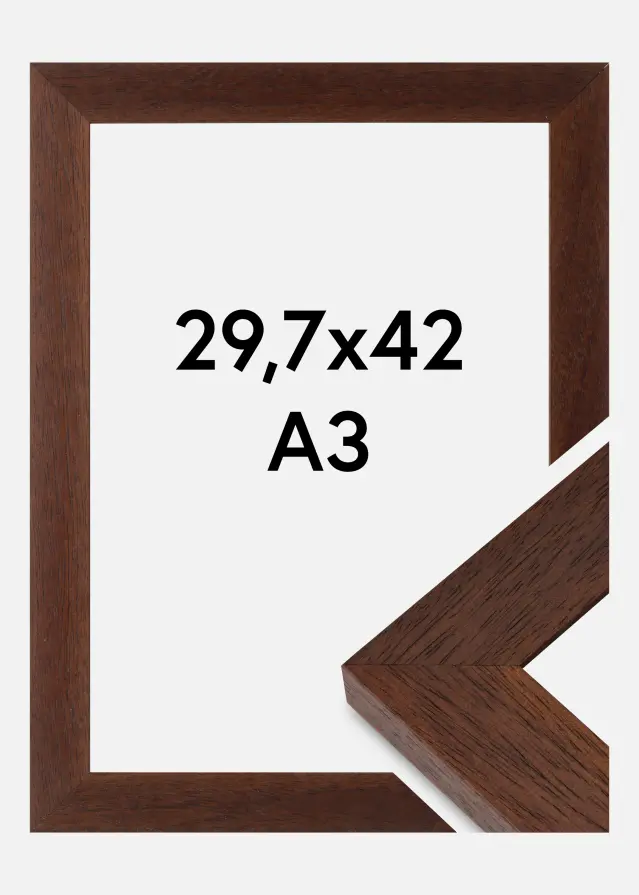 Cornice Juno Vetro Acrilico Teak 29,7x42 cm (A3)