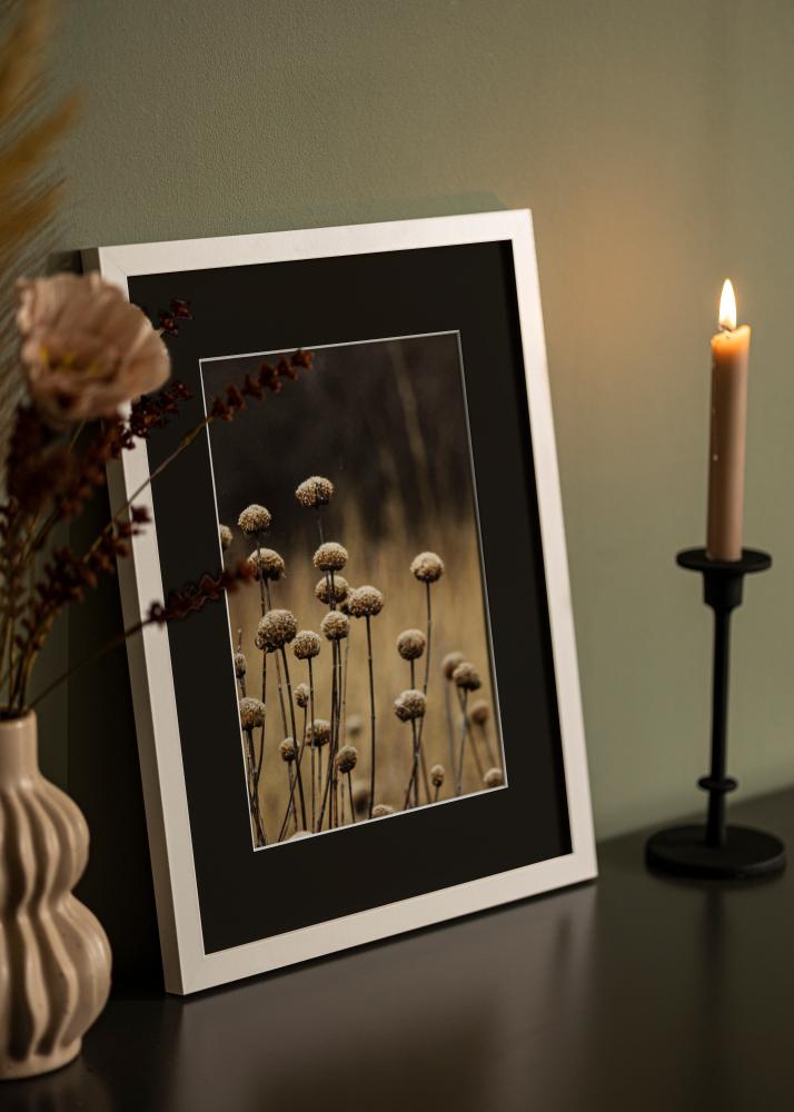 Cornice Selection Bianco 40x50 cm - Passe-partout Nero 29,7x42 cm (A3)