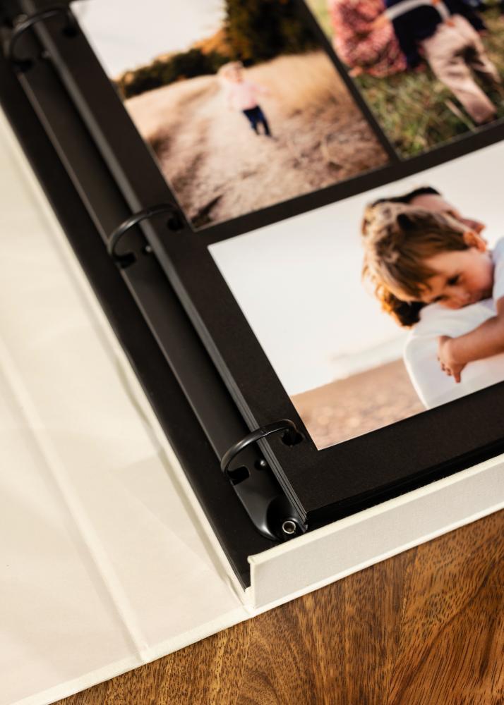 KAILA MOMENTS Crema - Coffee Table Photo Album (60 Pagine nere / 30 fogli)